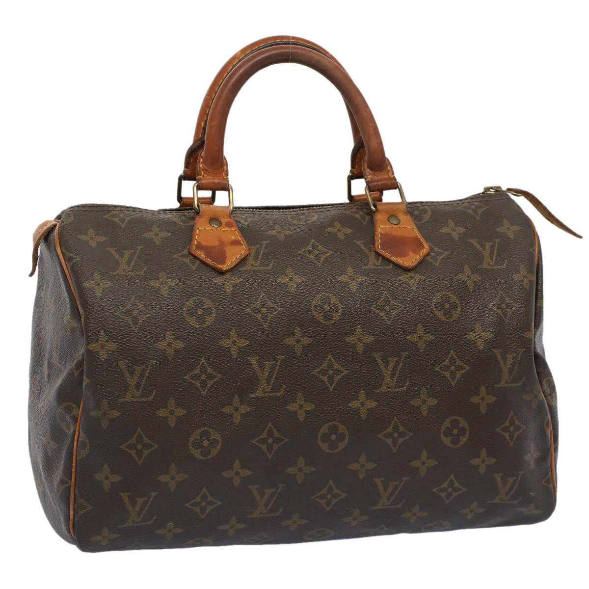 LOUIS VUITTON Monogram Speedy 30 Hand Bag M41526 LV Auth 51180