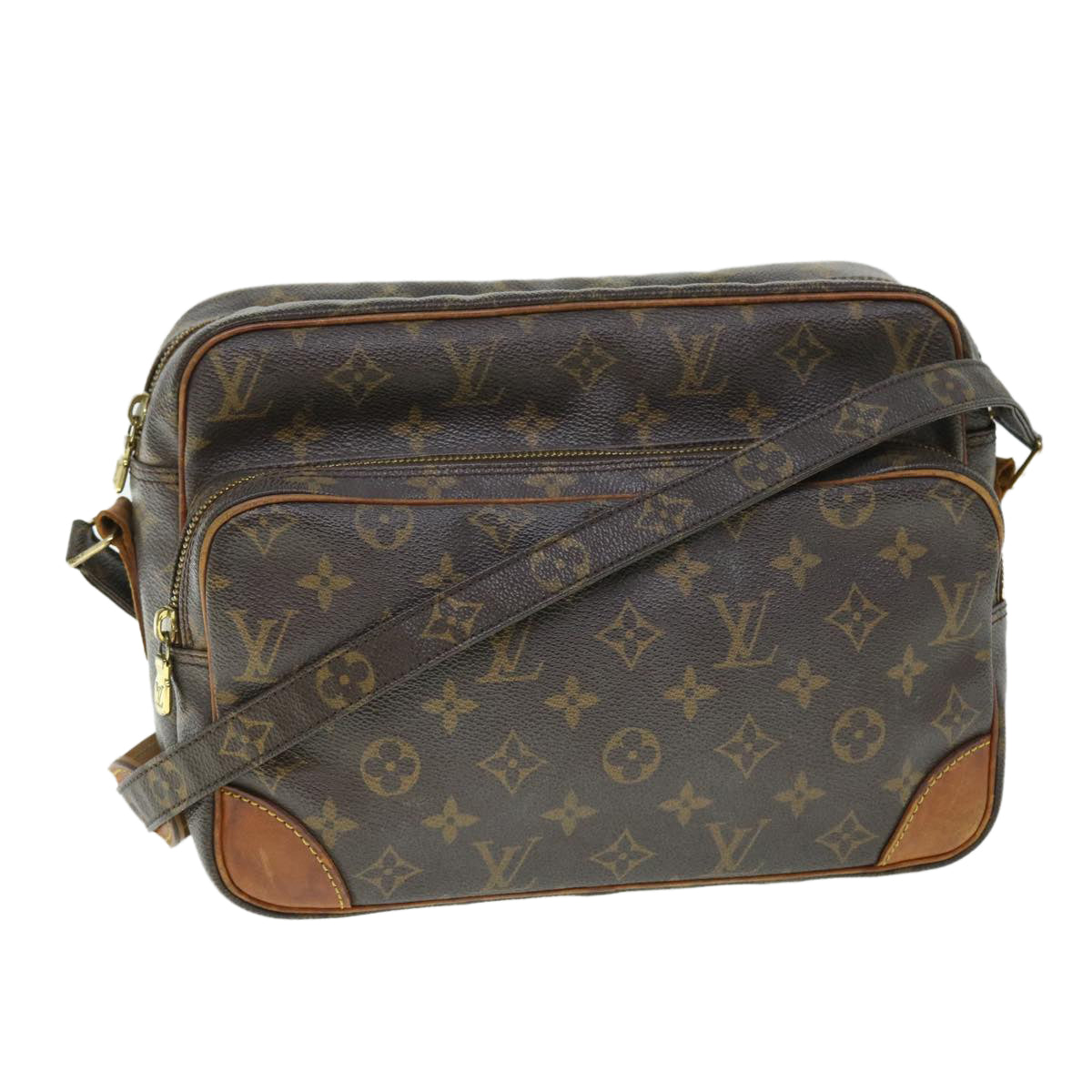 LOUIS VUITTON Monogram Nile Shoulder Bag M45244 LV Auth 51198