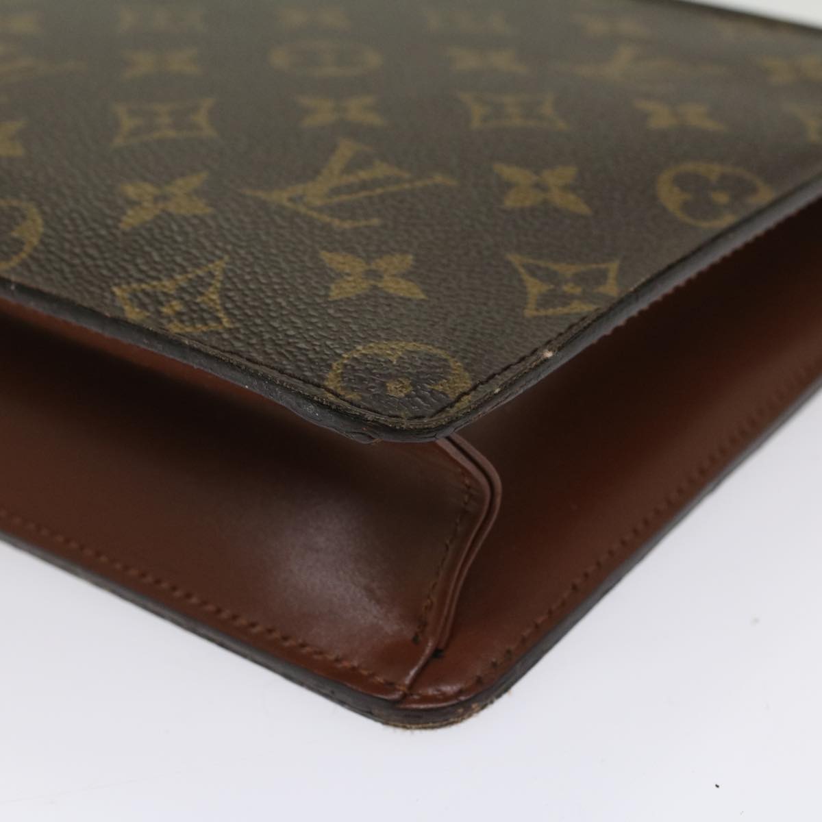 LOUIS VUITTON Monogram Pochette Homme Clutch Bag M51795 LV Auth 51217