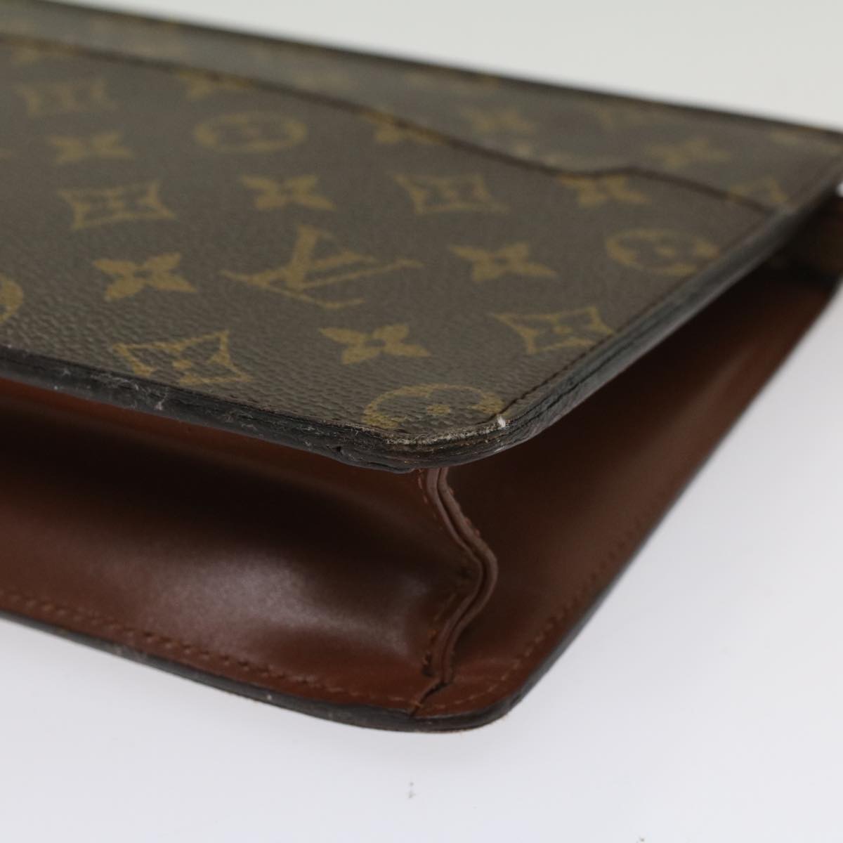 LOUIS VUITTON Monogram Pochette Homme Clutch Bag M51795 LV Auth 51217