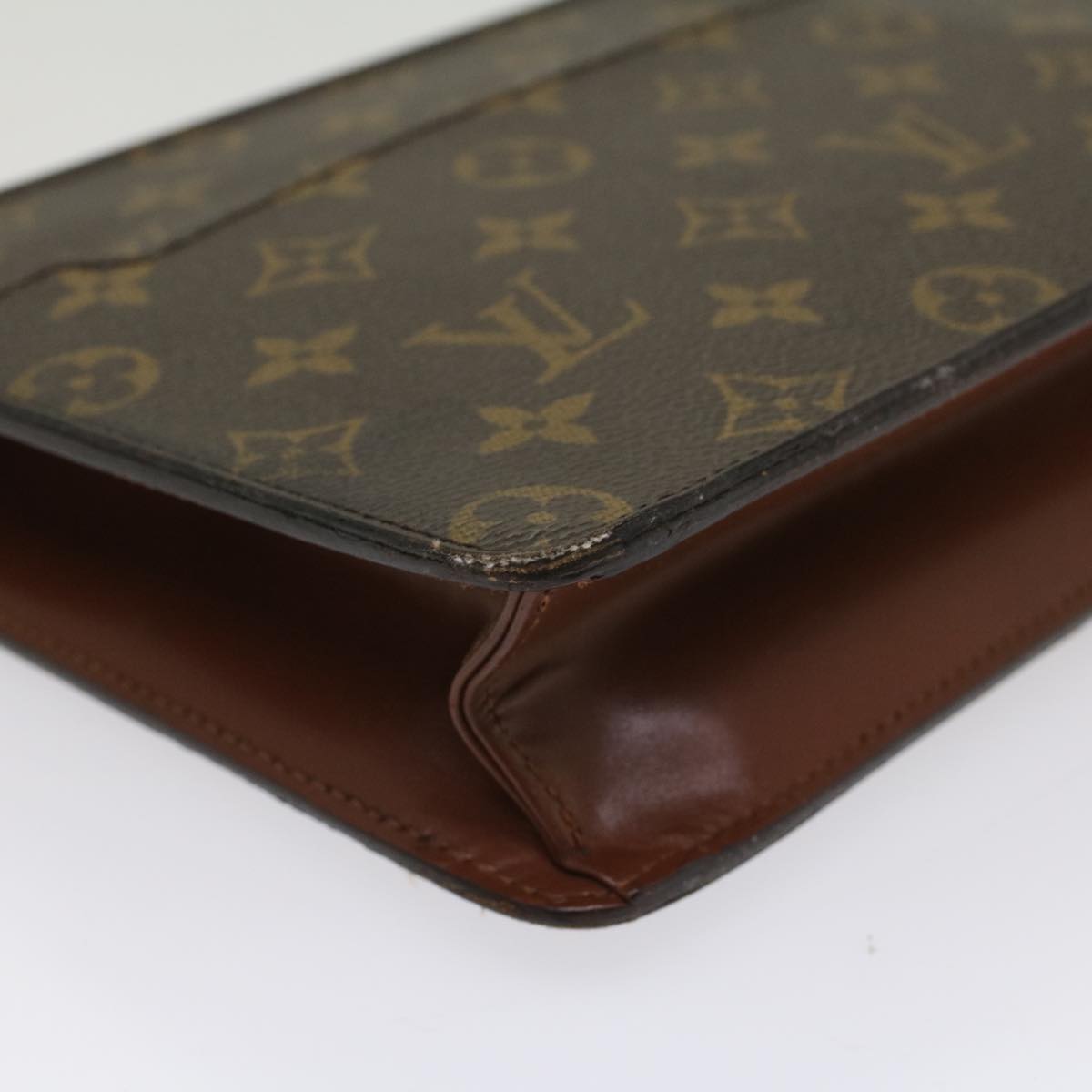 LOUIS VUITTON Monogram Pochette Homme Clutch Bag M51795 LV Auth 51217