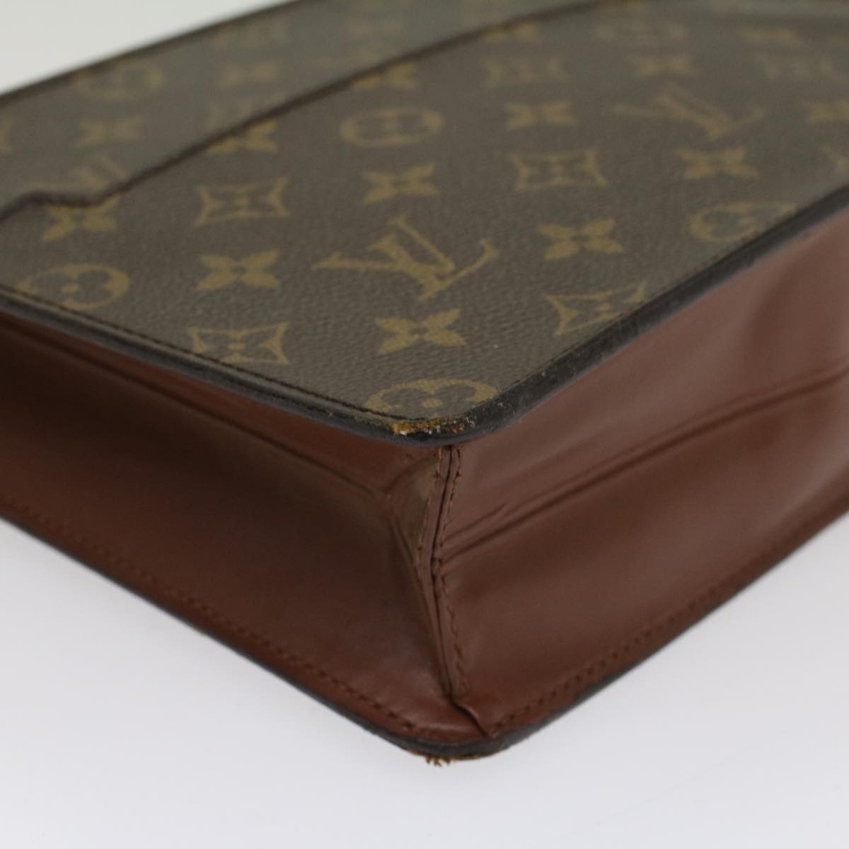 LOUIS VUITTON Monogram Pochette Homme Clutch Bag M51795 LV Auth 51218