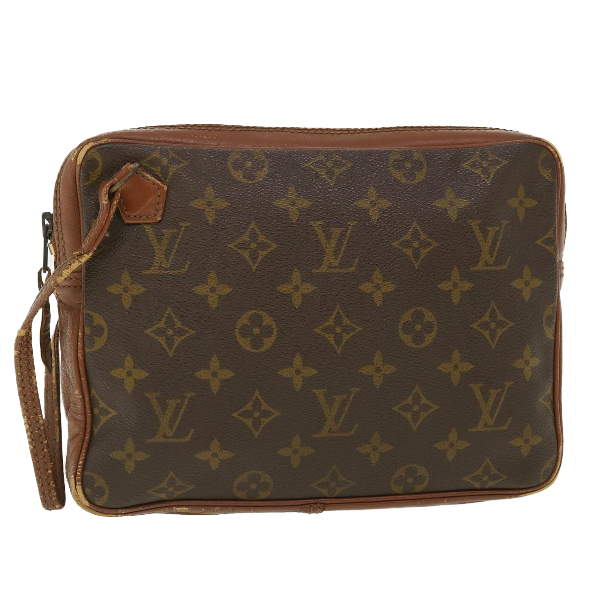 LOUIS VUITTON Monogram Pochette Sports Clutch Bag Vintage No.183 LV Auth 51220