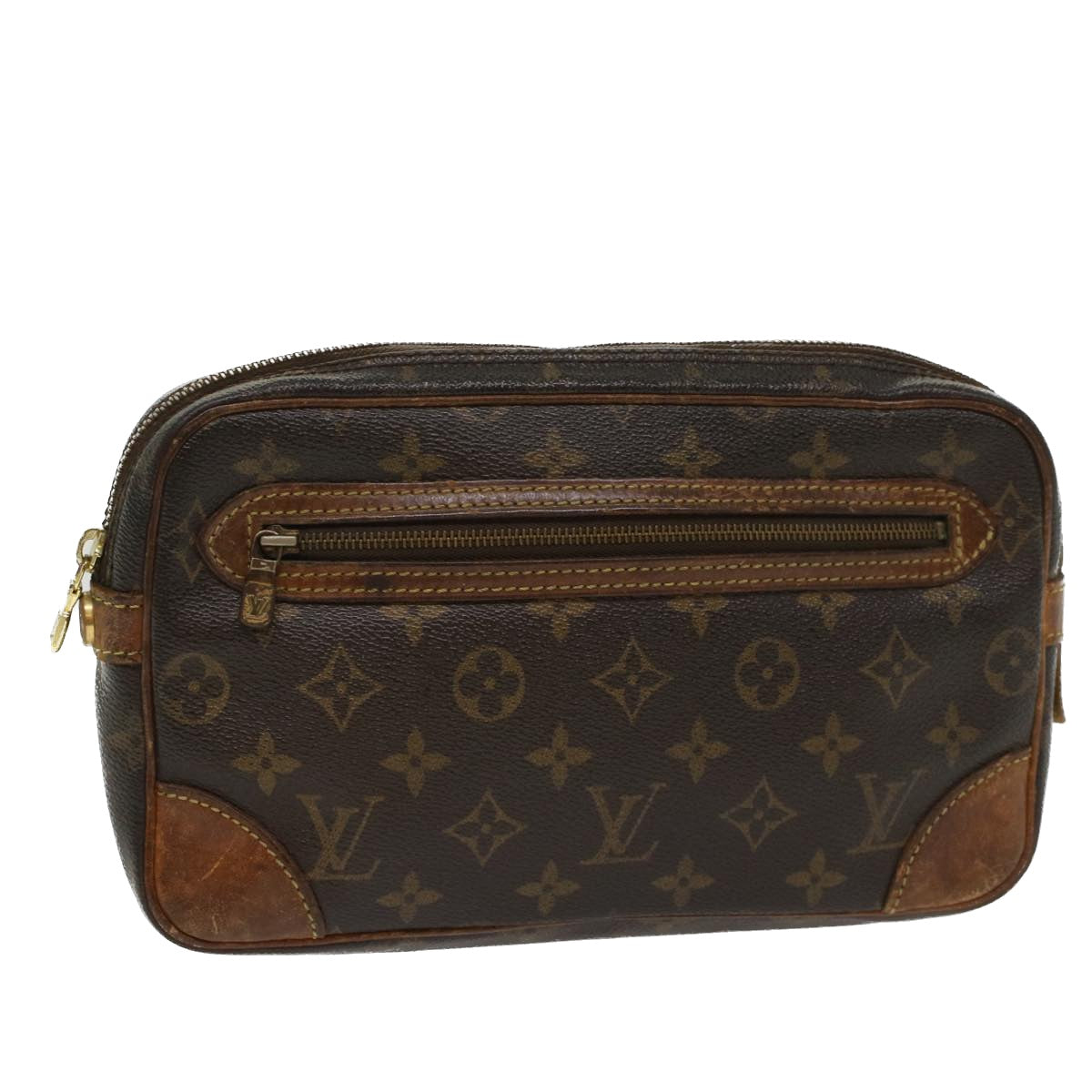 LOUIS VUITTON Monogram Marly Dragonne GM Clutch Bag M51825 LV Auth 51232