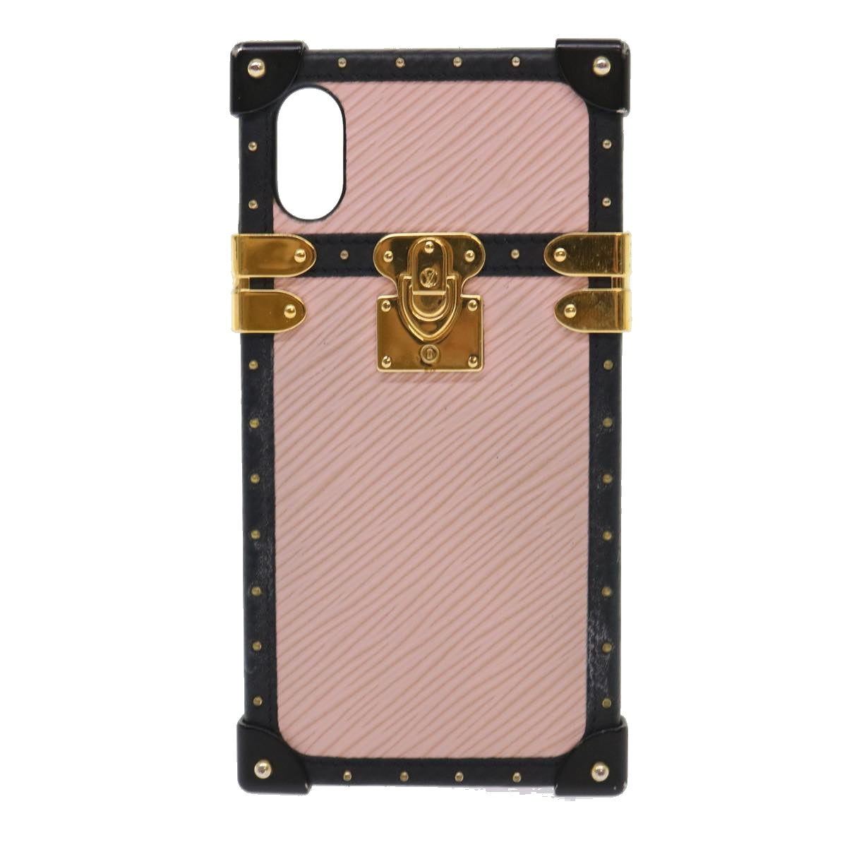 LOUIS VUITTON Epi Eye Trunk iPhone X/Xs Case Pink Black M67894 LV Auth 51255 - 0