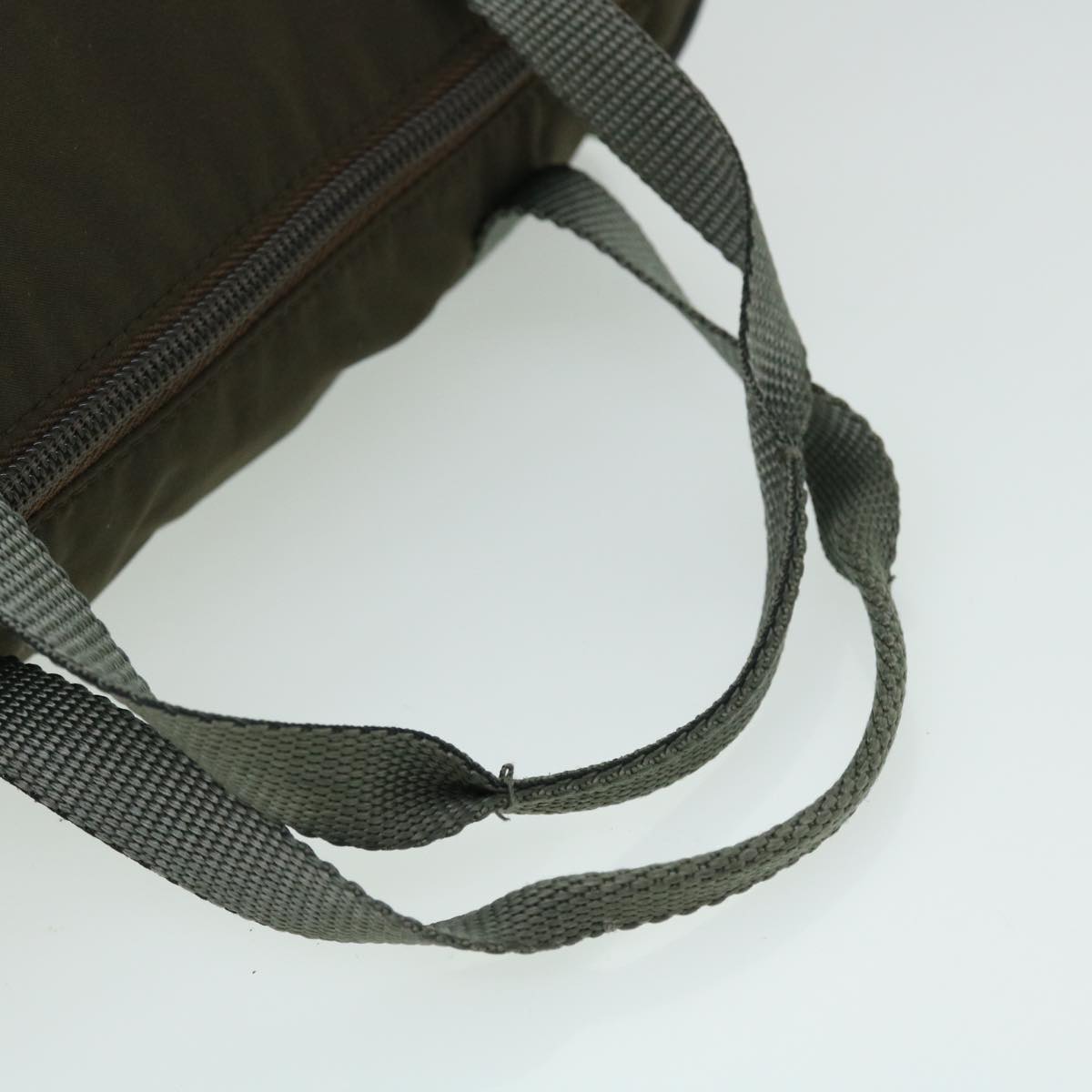 PRADA Sports Hand Bag Nylon Khaki Auth 51279