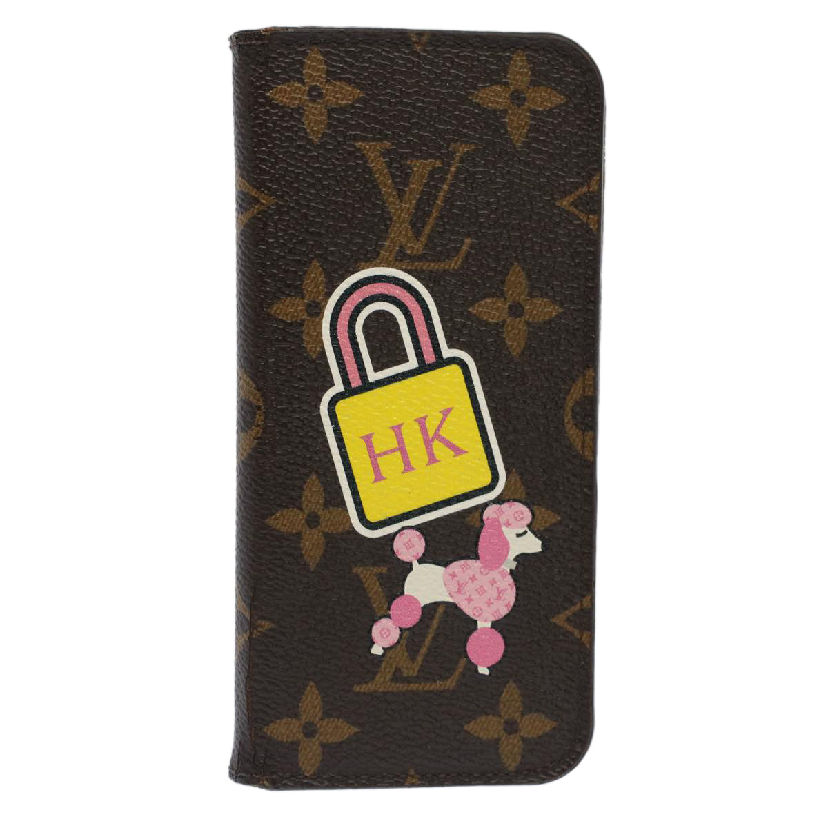 LOUIS VUITTON Monogram iPhone 8 Case iPhone Case Pink M63401 LV Auth 51327