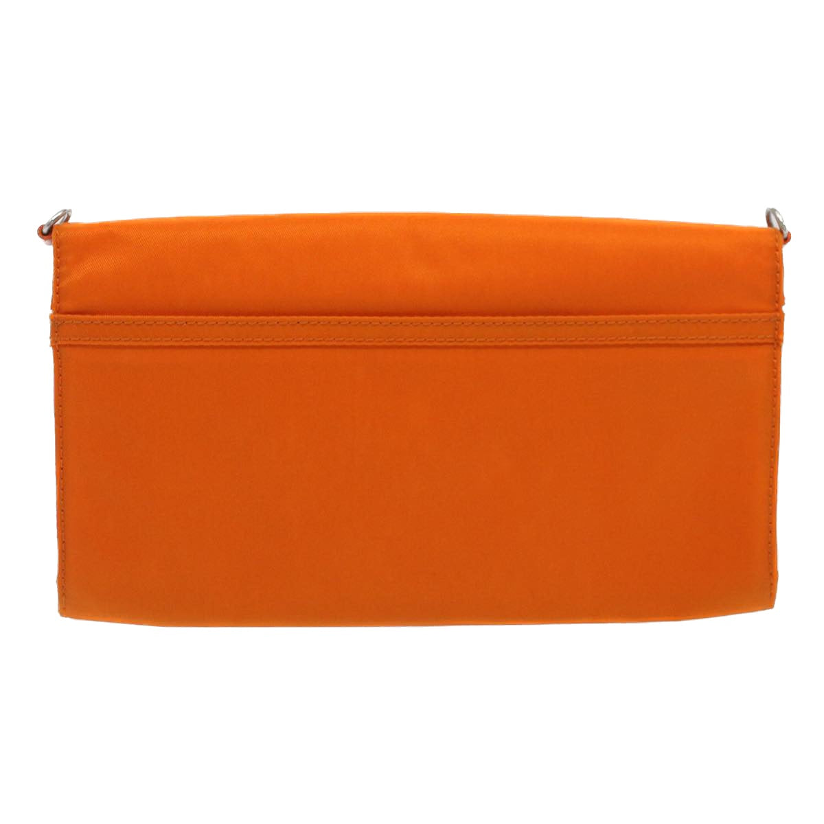 PRADA Wallet Shoulder Bag Nylon Orange Auth 51336