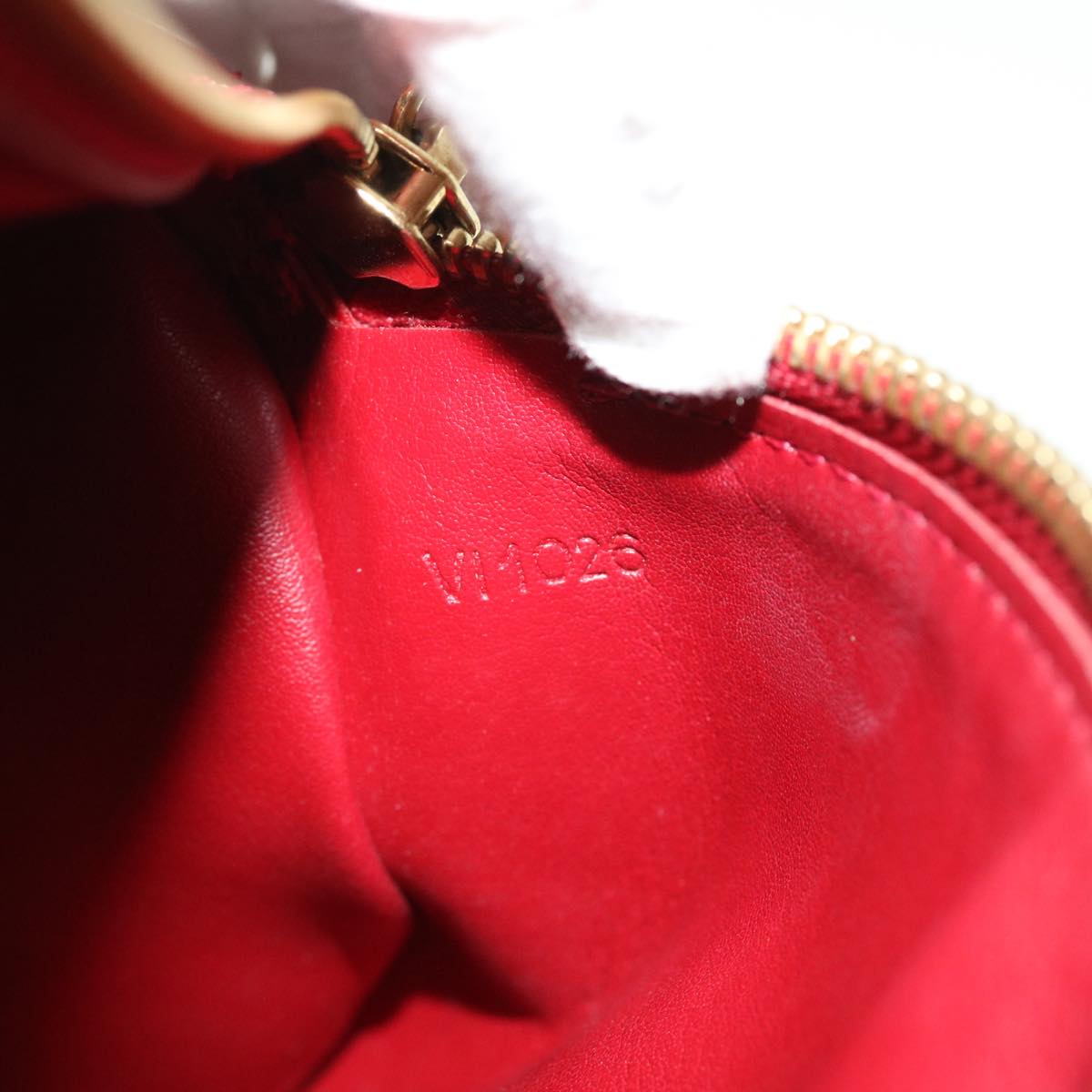 LOUIS VUITTON Monogram Vernis Bedford Hand Bag Red M91986 LV Auth 51408