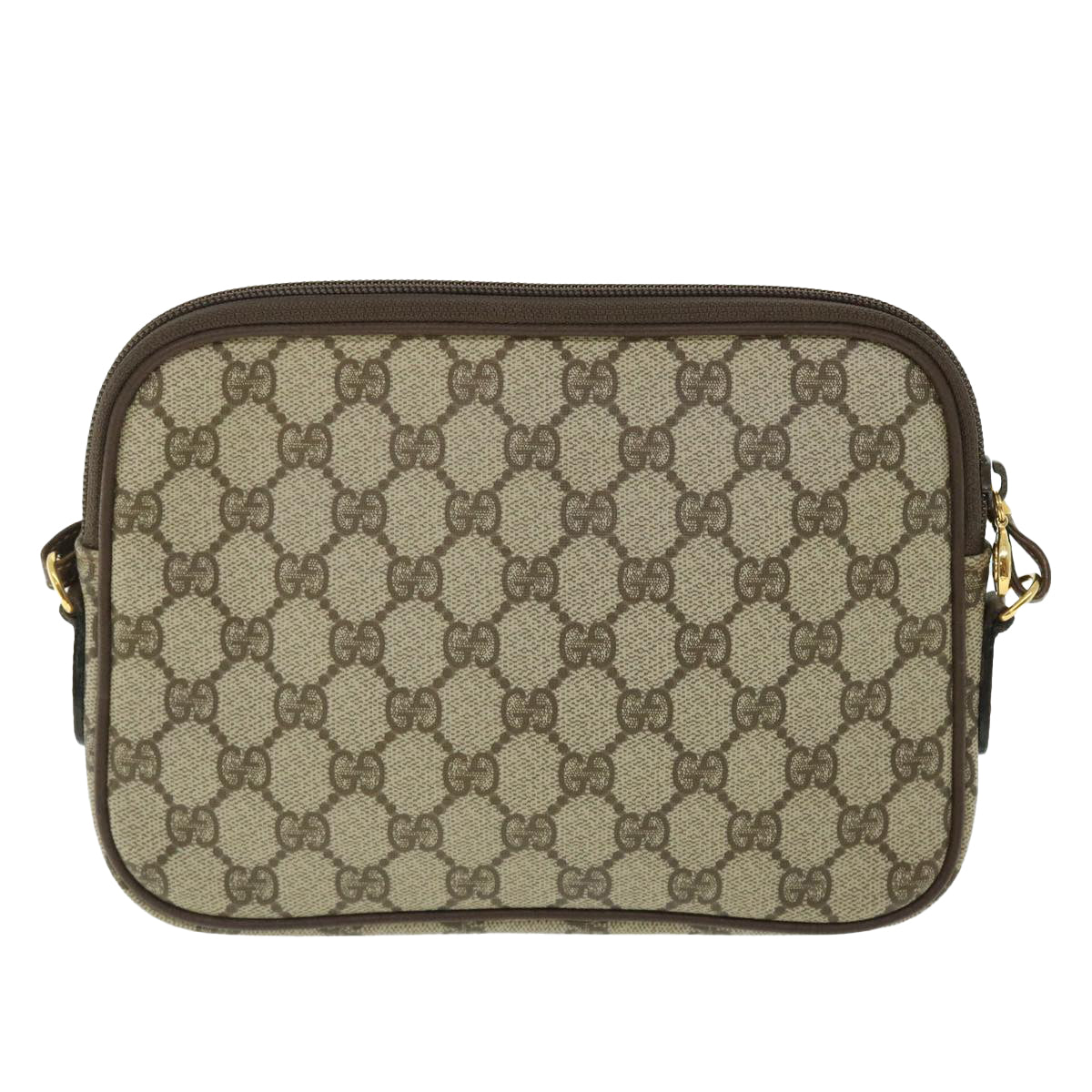 GUCCI GG Canvas Shoulder Bag PVC Leather Beige 007 115 6428 4023 Auth 51433 - 0