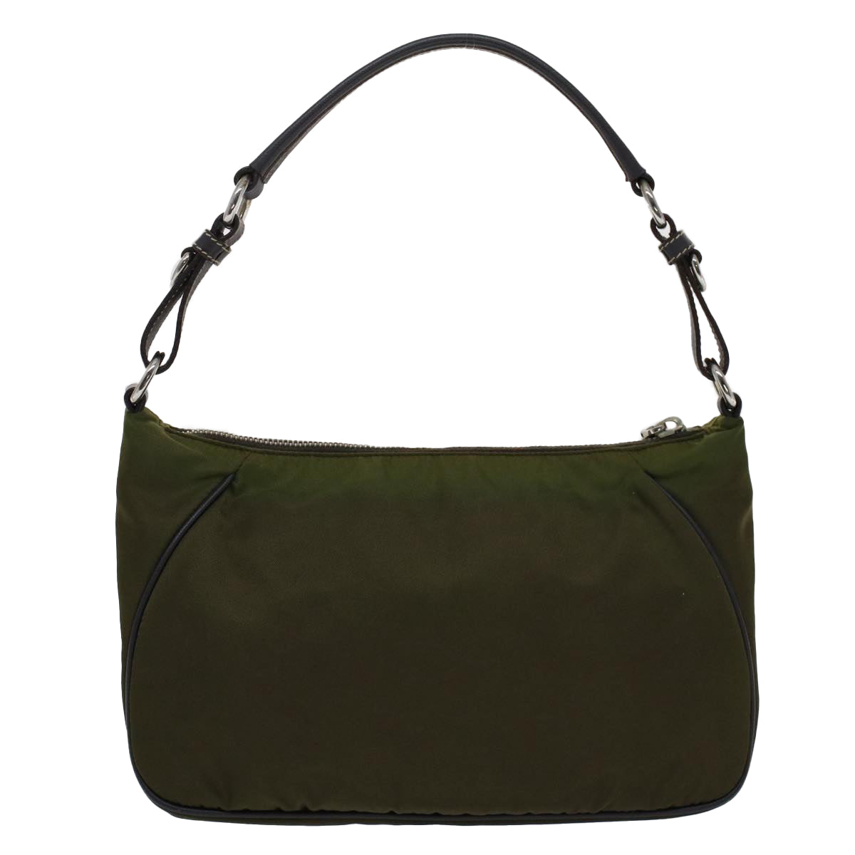PRADA Shoulder Bag Nylon Khaki Auth 51449 - 0