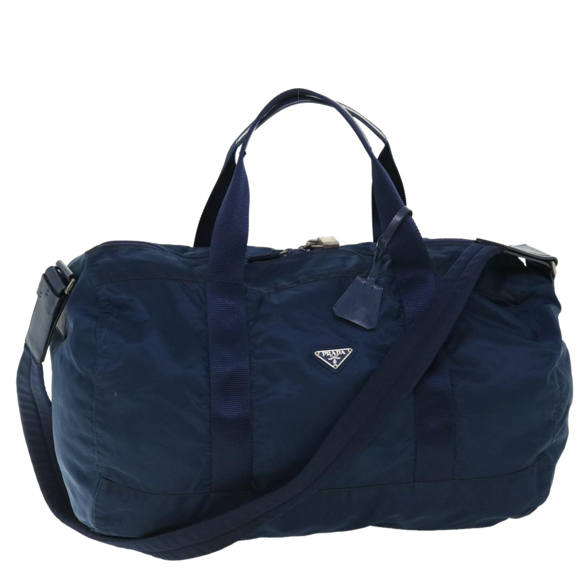 PRADA Boston Bag Nylon 2way Navy Auth 51462