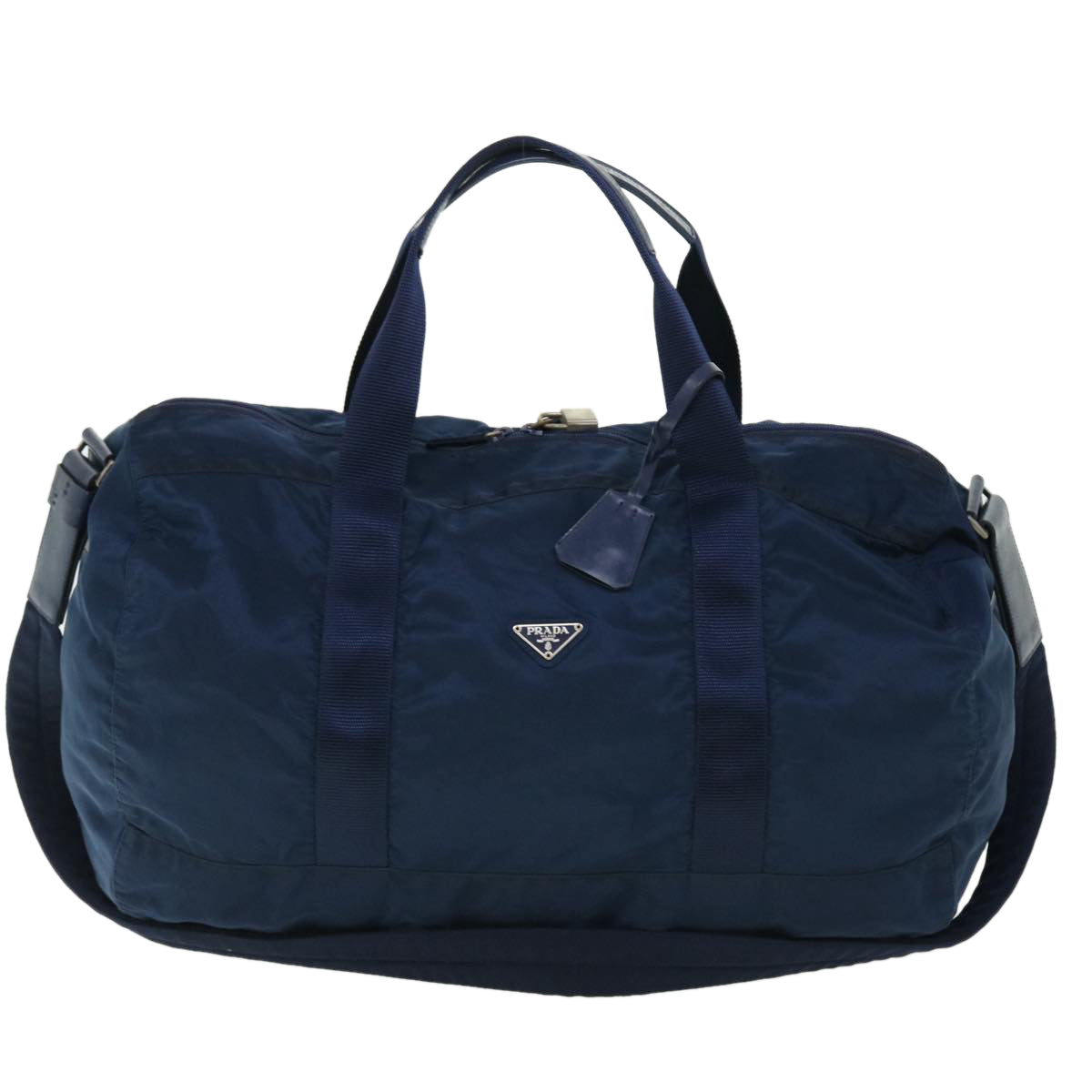 PRADA Boston Bag Nylon 2way Navy Auth 51462