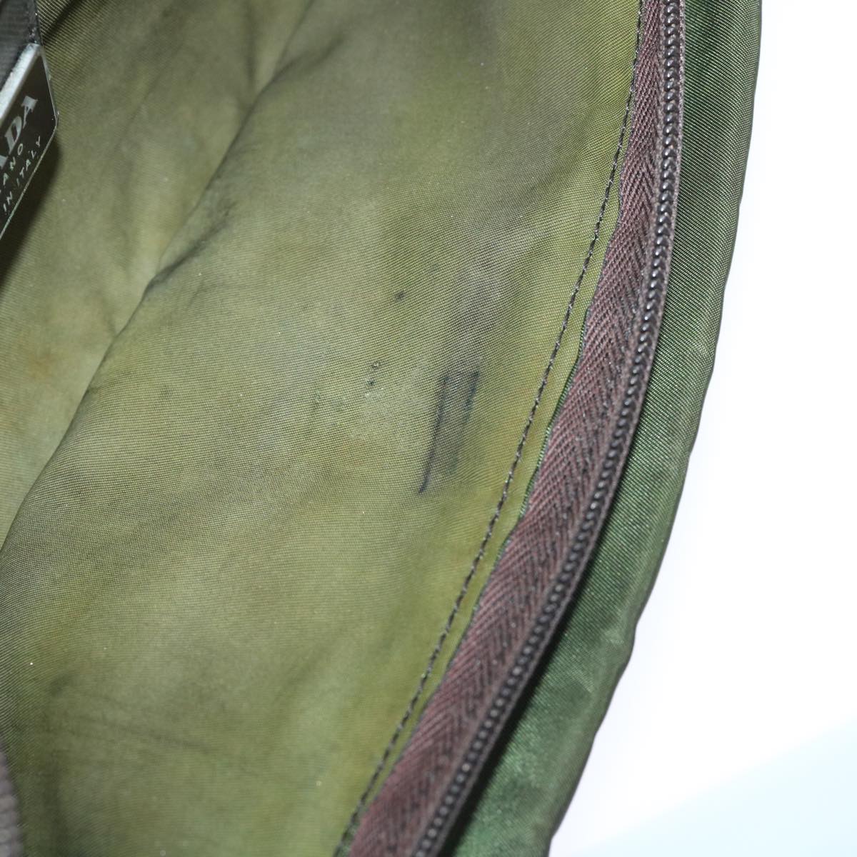 PRADA Waist bag Nylon Green Auth 51463