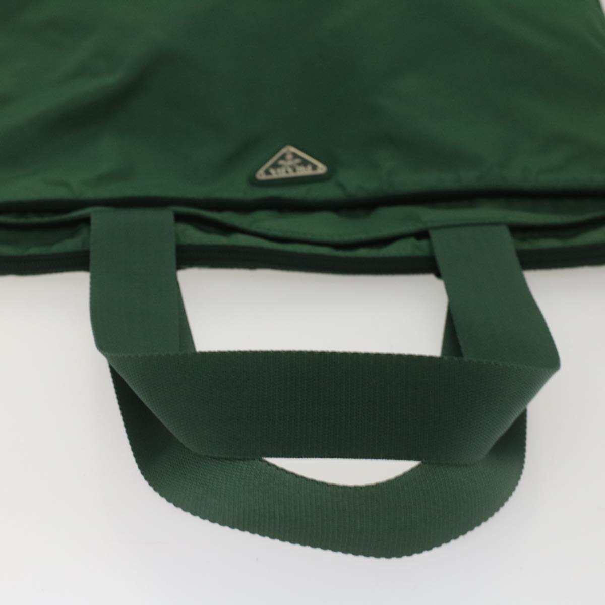 PRADA Tote Bag Nylon Green Auth 51470