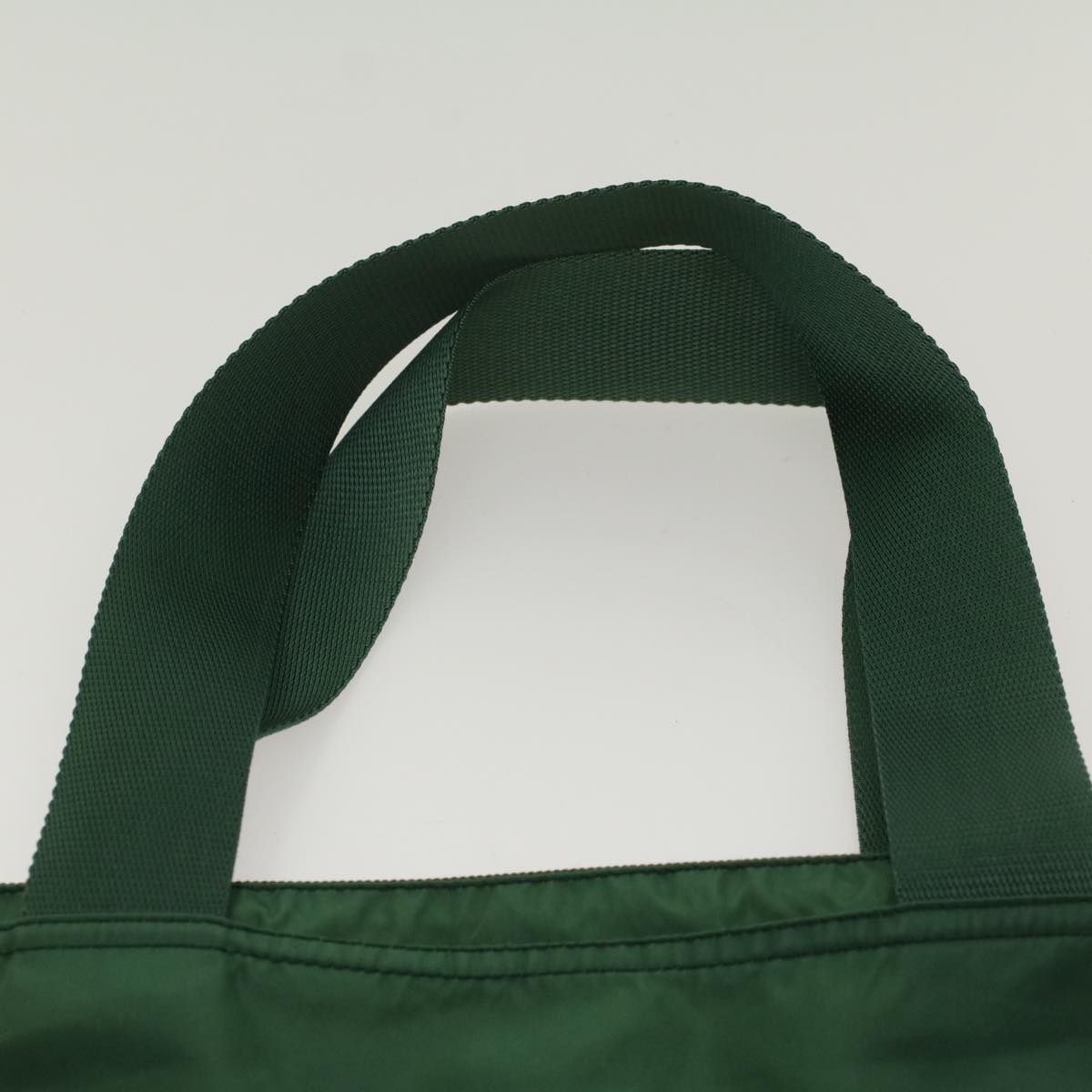 PRADA Tote Bag Nylon Green Auth 51470
