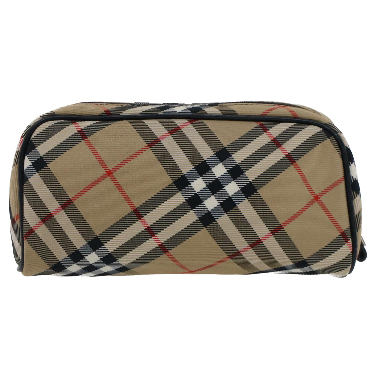 BURBERRY Nova Check Pouch Nylon Beige Auth 51472 - 0