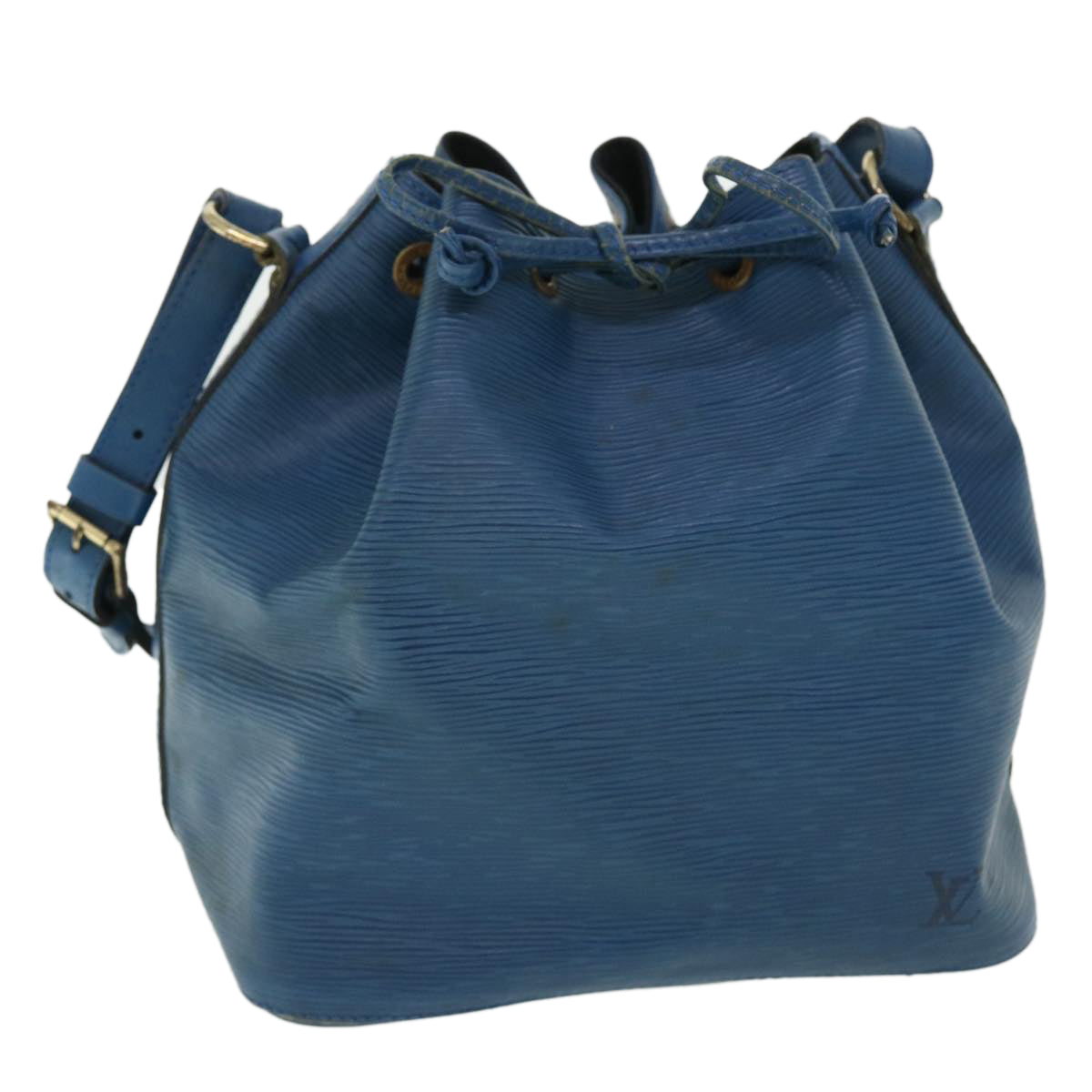 LOUIS VUITTON Epi Petit Noe Shoulder Bag Blue M44105 LV Auth 51556