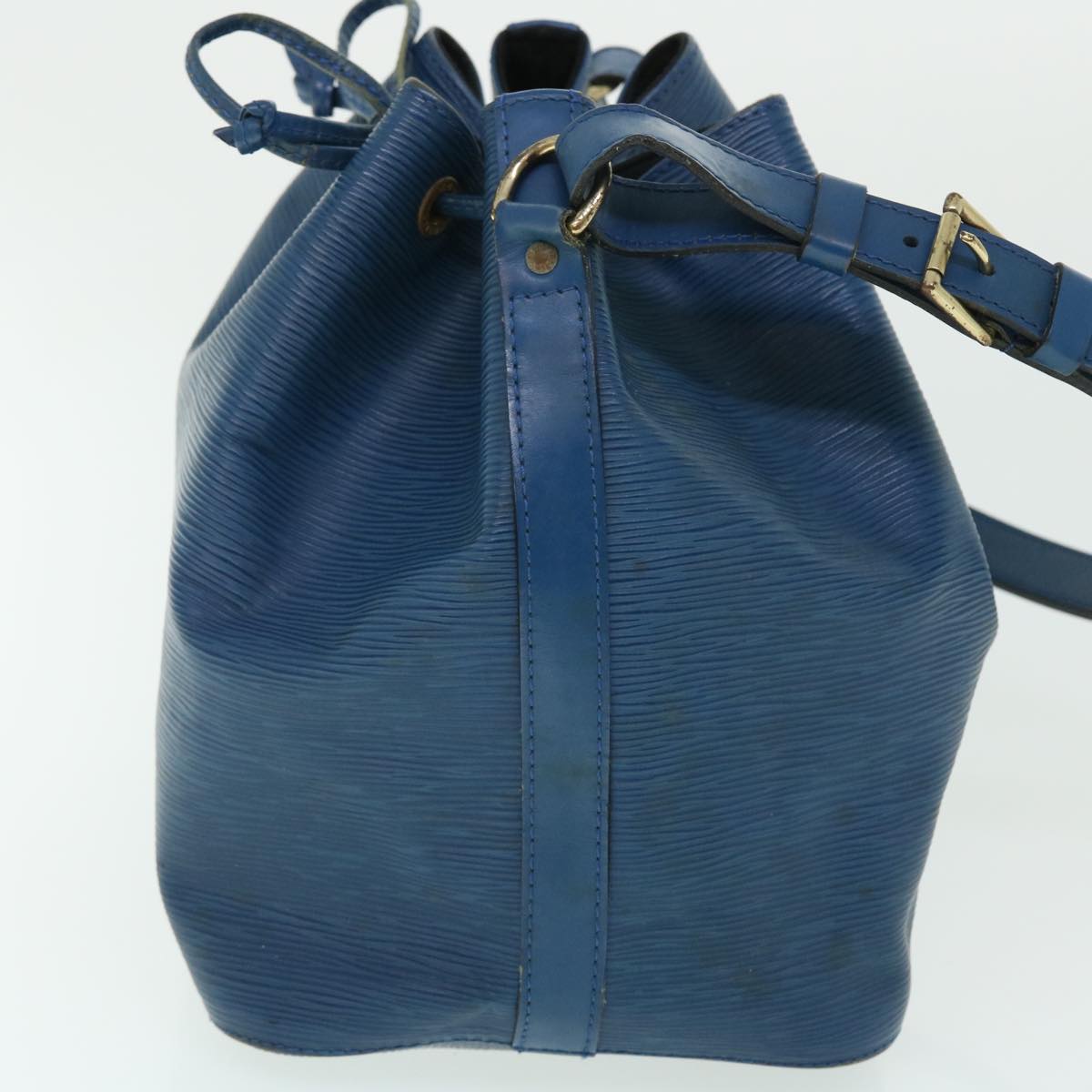 LOUIS VUITTON Epi Petit Noe Shoulder Bag Blue M44105 LV Auth 51556