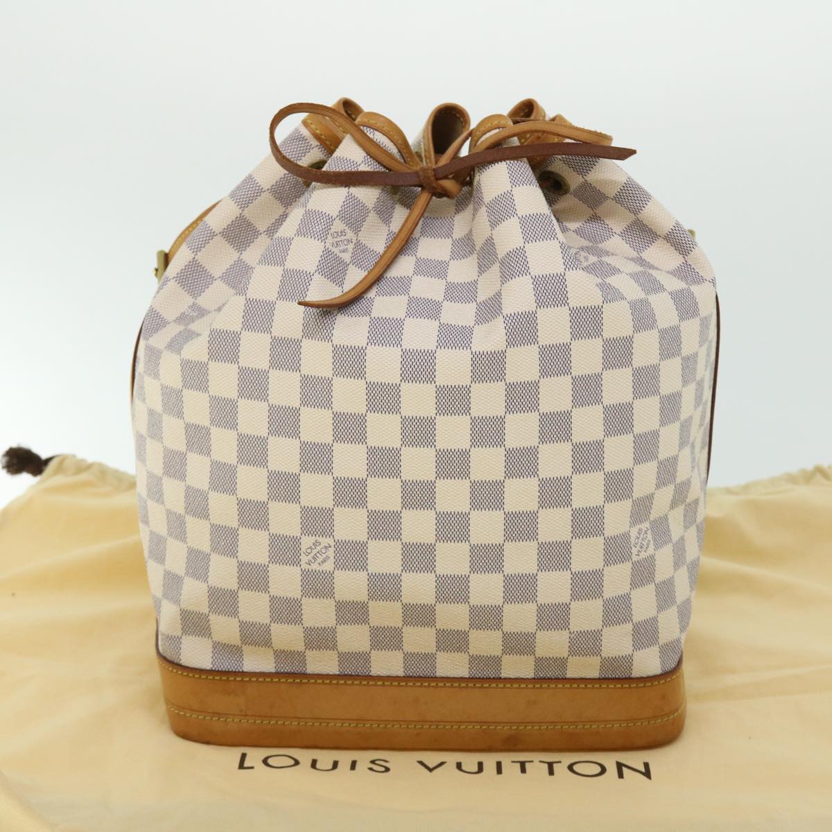 LOUIS VUITTON Damier Azur Noe Shoulder Bag N42222 LV Auth 51558