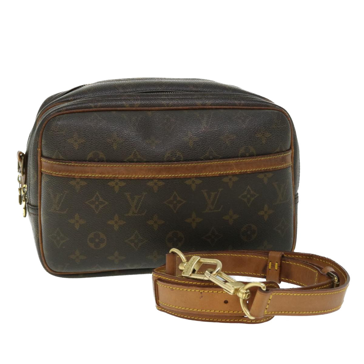 LOUIS VUITTON Monogram Reporter PM Shoulder Bag M45254 LV Auth 51595