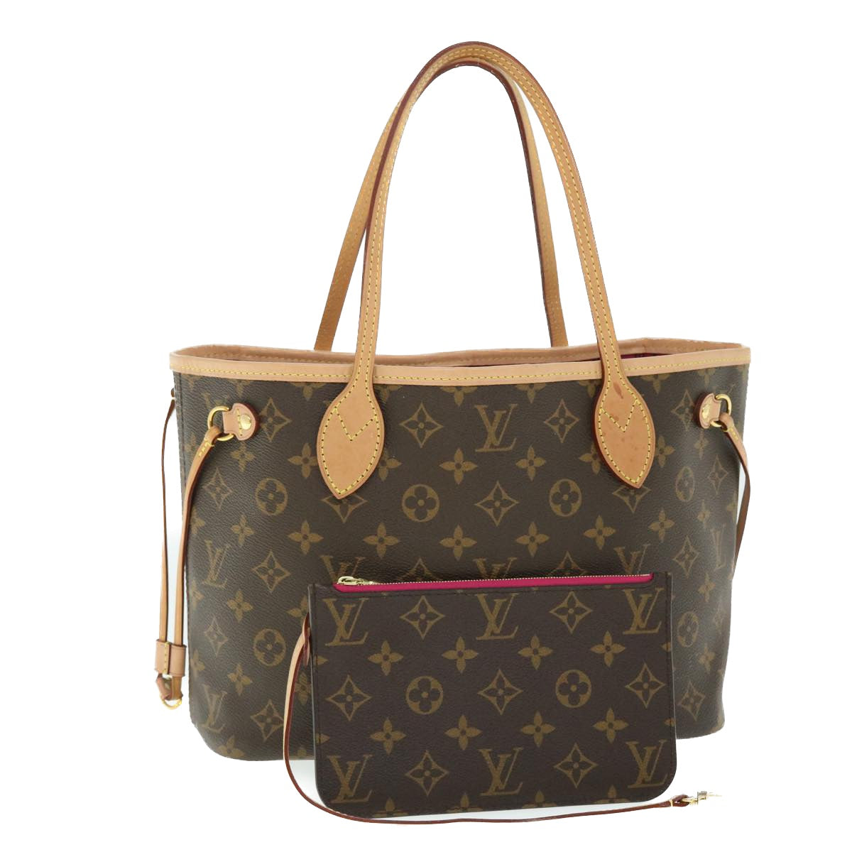 LOUIS VUITTON Monogram Neverfull PM Tote Bag M40155 LV Auth 51614