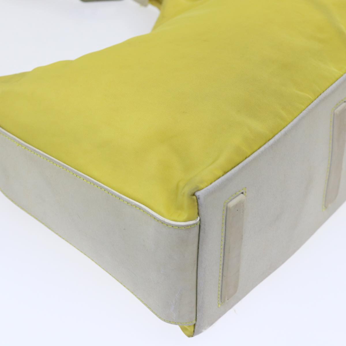 PRADA Shoulder Bag Nylon Yellow Auth 51633