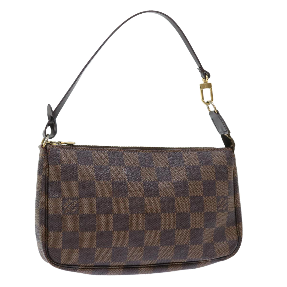 LOUIS VUITTON Damier Ebene Pochette Accessoires Pouch N41206 LV Auth 51710