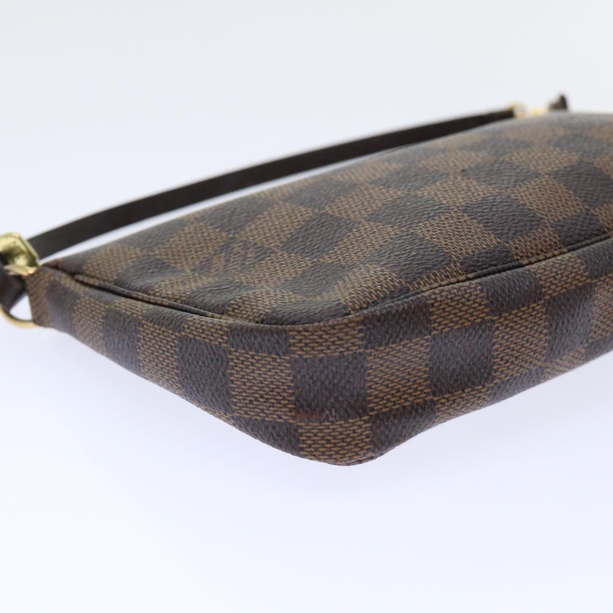 LOUIS VUITTON Damier Ebene Pochette Accessoires Pouch N41206 LV Auth 51710