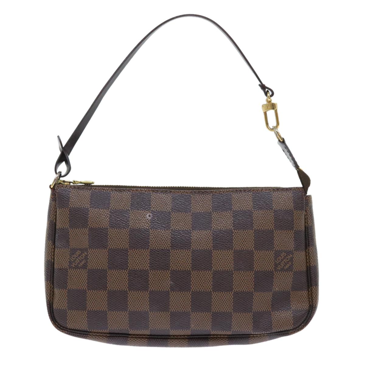 LOUIS VUITTON Damier Ebene Pochette Accessoires Pouch N41206 LV Auth 51710