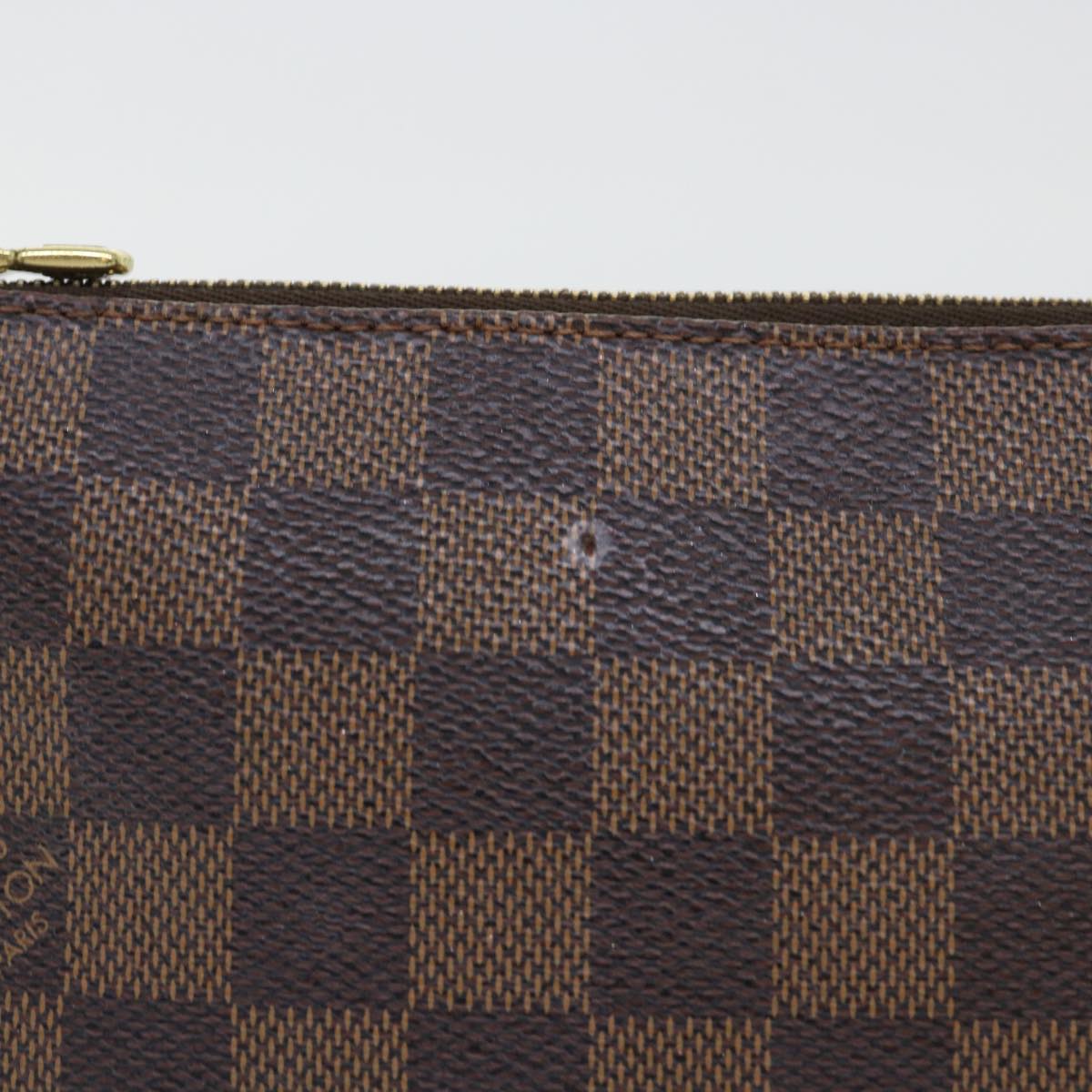 LOUIS VUITTON Damier Ebene Pochette Accessoires Pouch N41206 LV Auth 51710