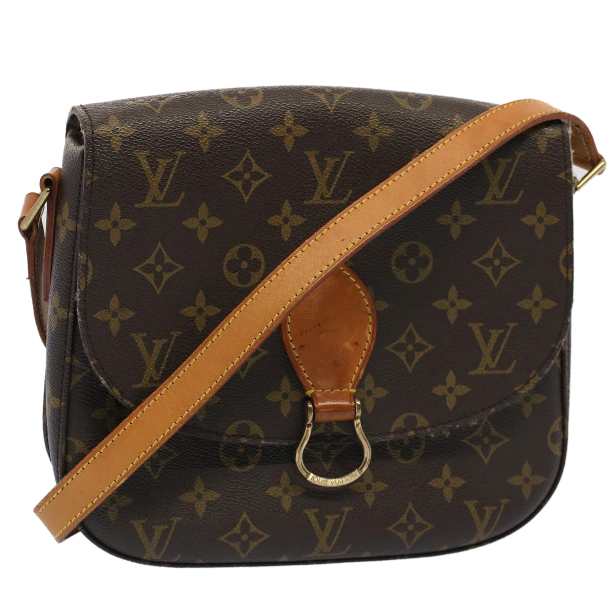 LOUIS VUITTON Monogram Saint Cloud GM Shoulder Bag M51242 LV Auth 51741