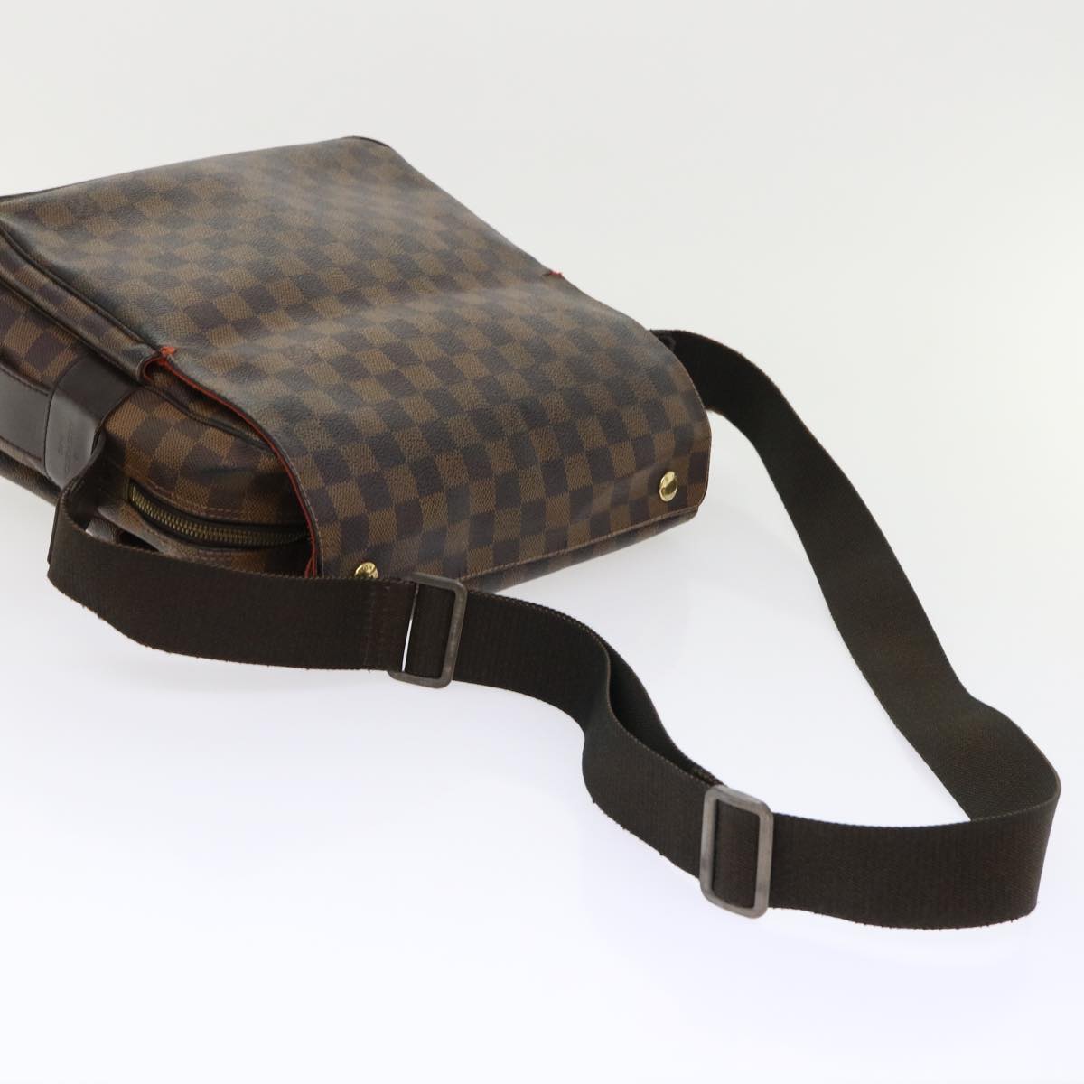 LOUIS VUITTON Damier Ebene Naviglio Shoulder Bag N45255 LV Auth 51788