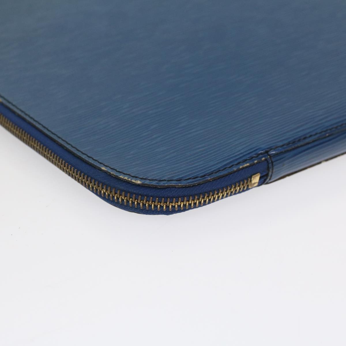 LOUIS VUITTON Epi Poche Document Briefcase Blue M54495 LV Auth 51795