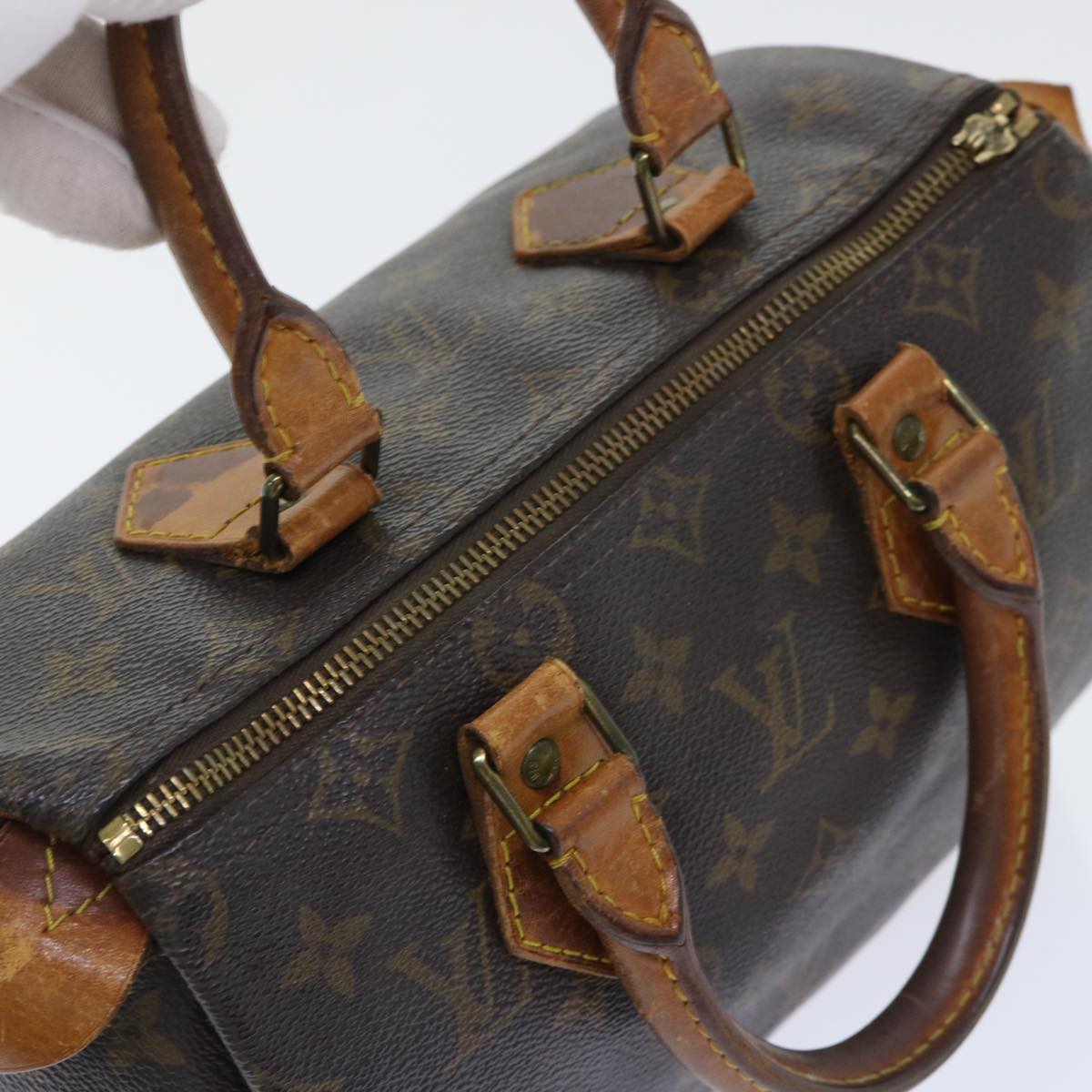 LOUIS VUITTON Monogram Speedy 25 Hand Bag M41528 LV Auth 51801