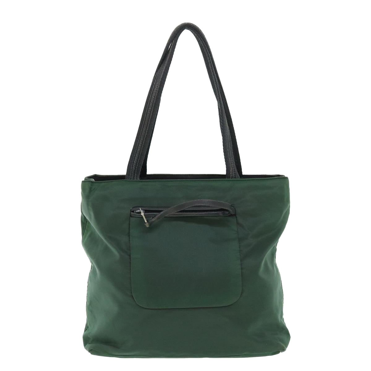 PRADA Hand Bag Nylon Green Auth 51825 - 0