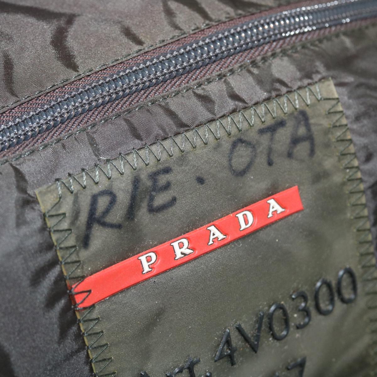 PRADA Sports Hand Bag Nylon Red Auth 51826