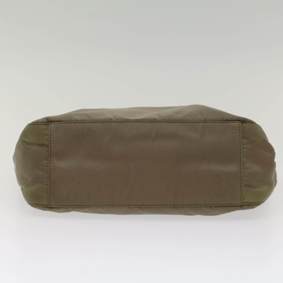 PRADA Hand Bag Nylon Khaki Auth 51832