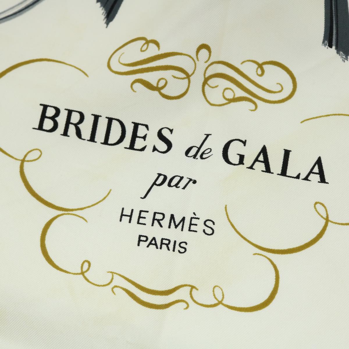 HERMES Carre 90 BRIDES de GALA Scarf Silk Pink Auth 51898