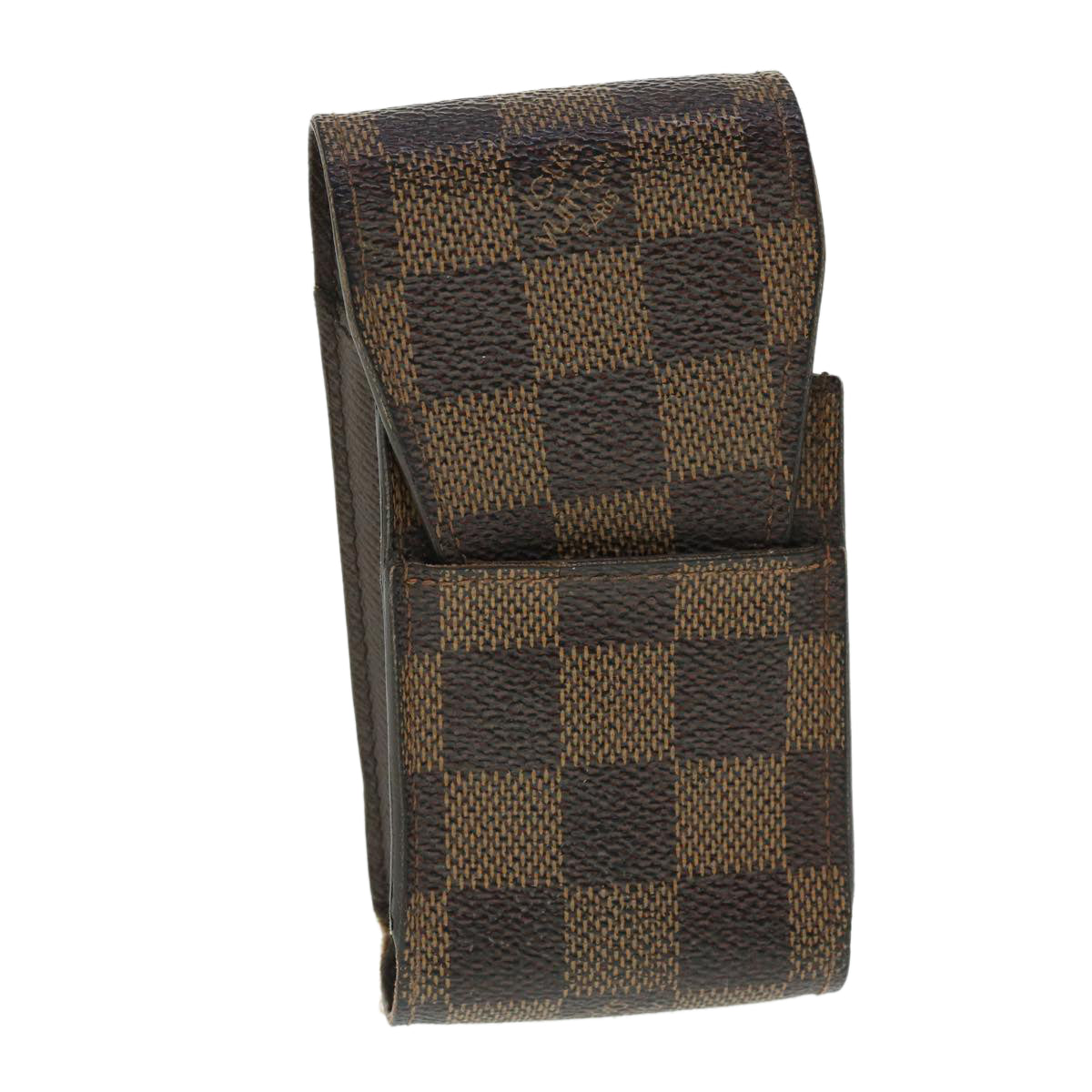 LOUIS VUITTON Damier Ebene Etui Cigarette Case N63024 LV Auth 51915