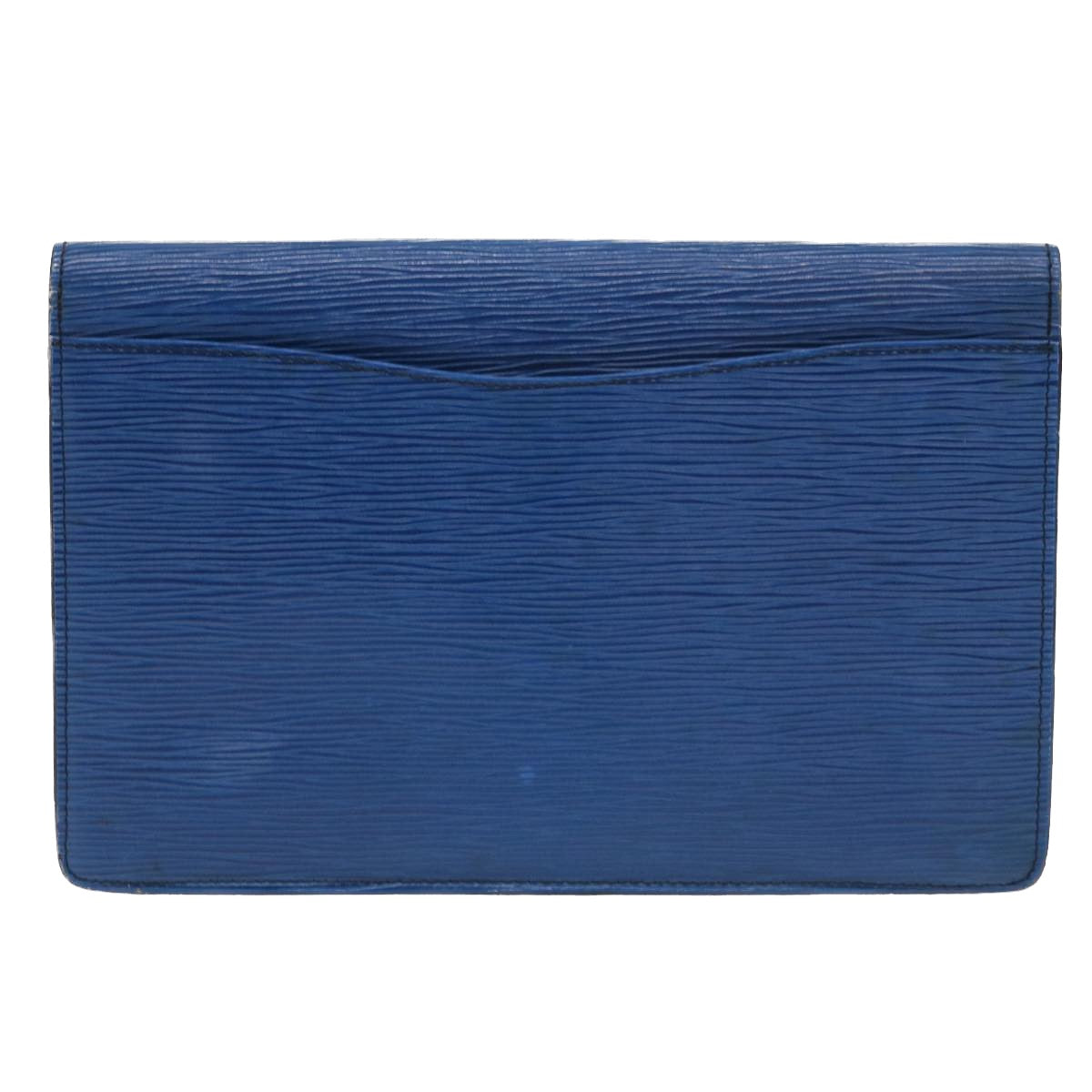 LOUIS VUITTON Epi Montaigne 23 Clutch Bag Blue M52665 LV Auth 51931 - 0