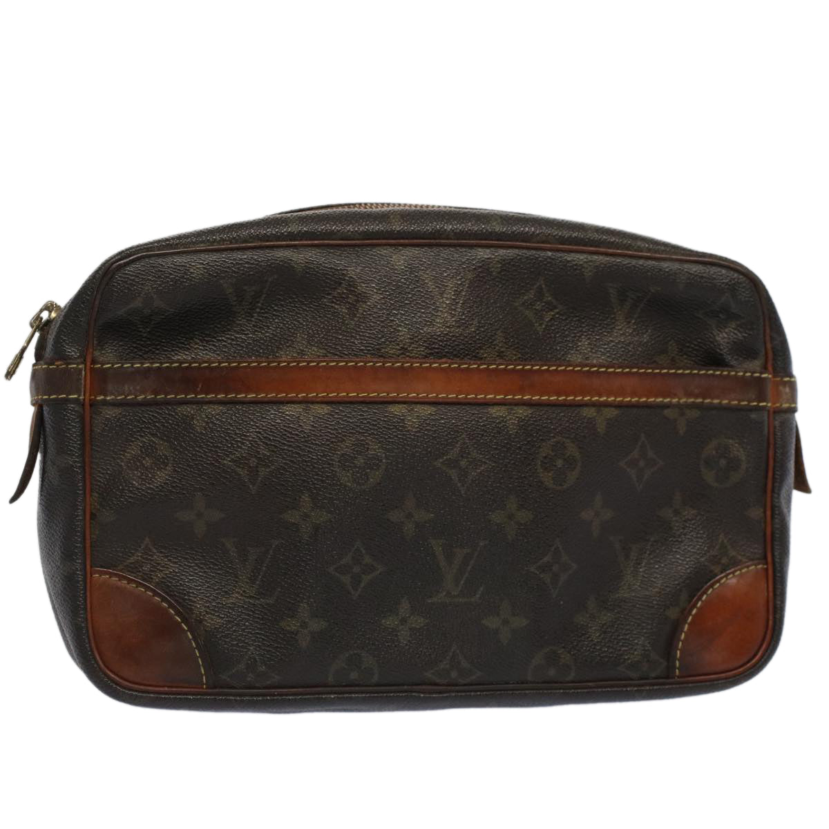 LOUIS VUITTON Monogram Compiegne 28 Clutch Bag M51845 LV Auth 51932