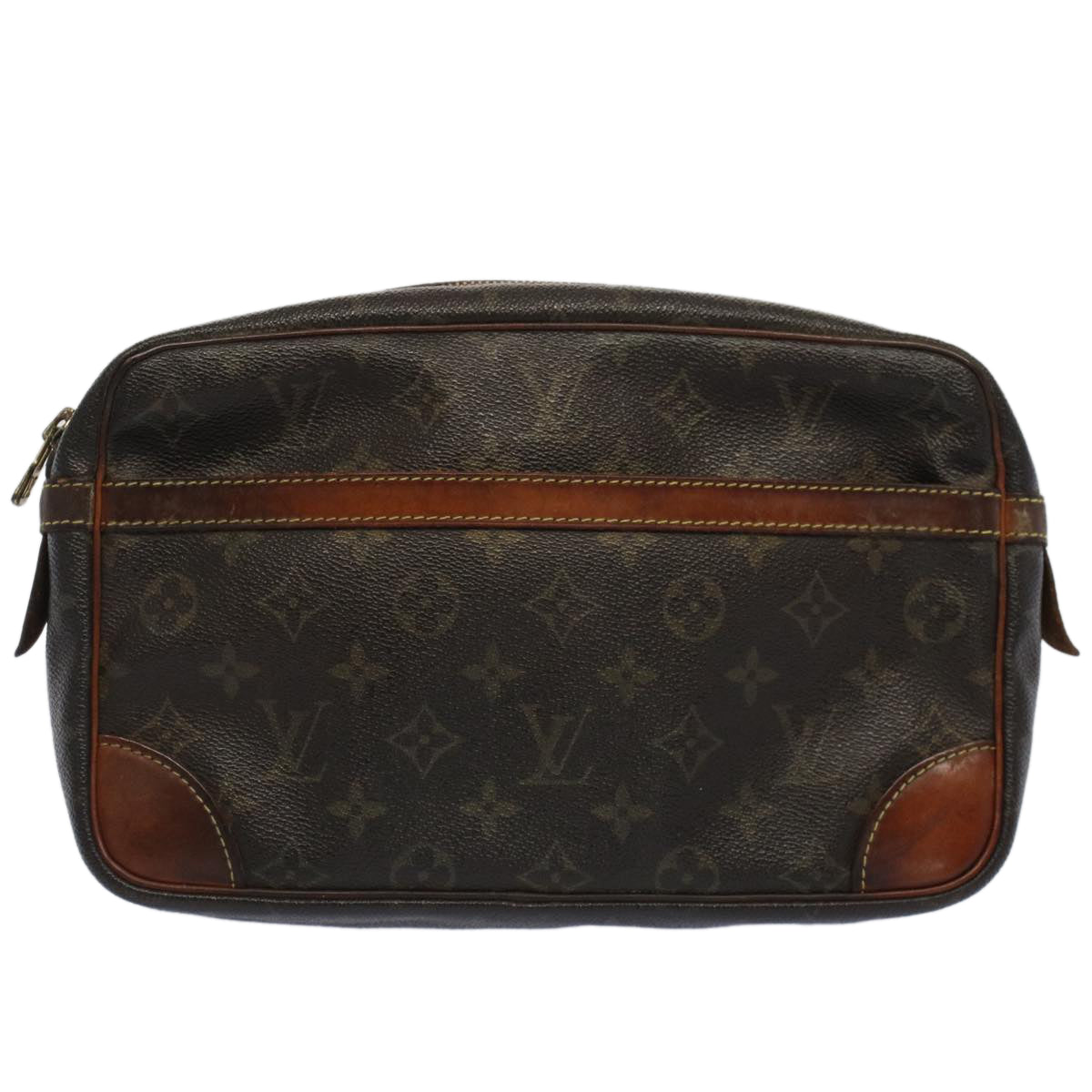 LOUIS VUITTON Monogram Compiegne 28 Clutch Bag M51845 LV Auth 51932