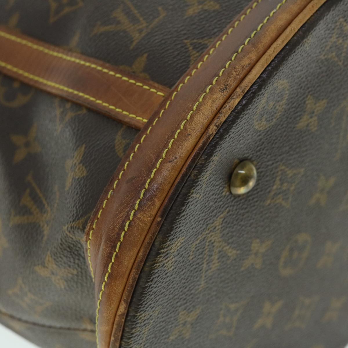 LOUIS VUITTON Monogram Bucket GM Shoulder Bag M42236 LV Auth 51959