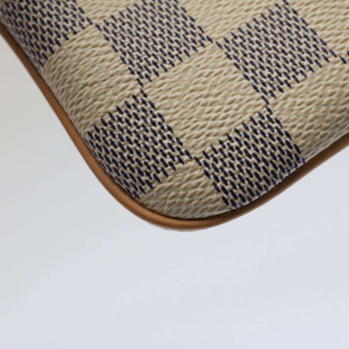 LOUIS VUITTON Damier Azur Etui Telephonne MM Cell Phone Case N60026 Auth 51994