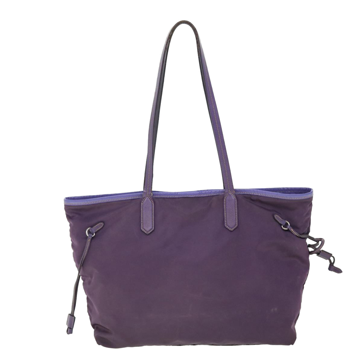 PRADA Tote Bag Nylon Purple Auth 52006 - 0