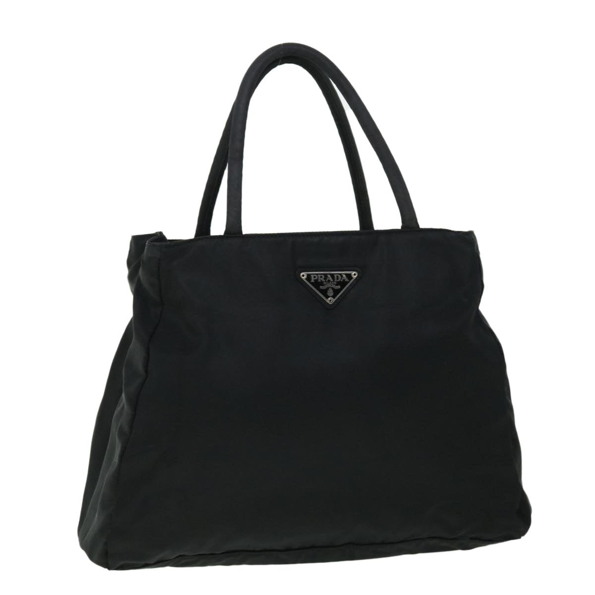 PRADA Hand Bag Nylon Black Auth 52020