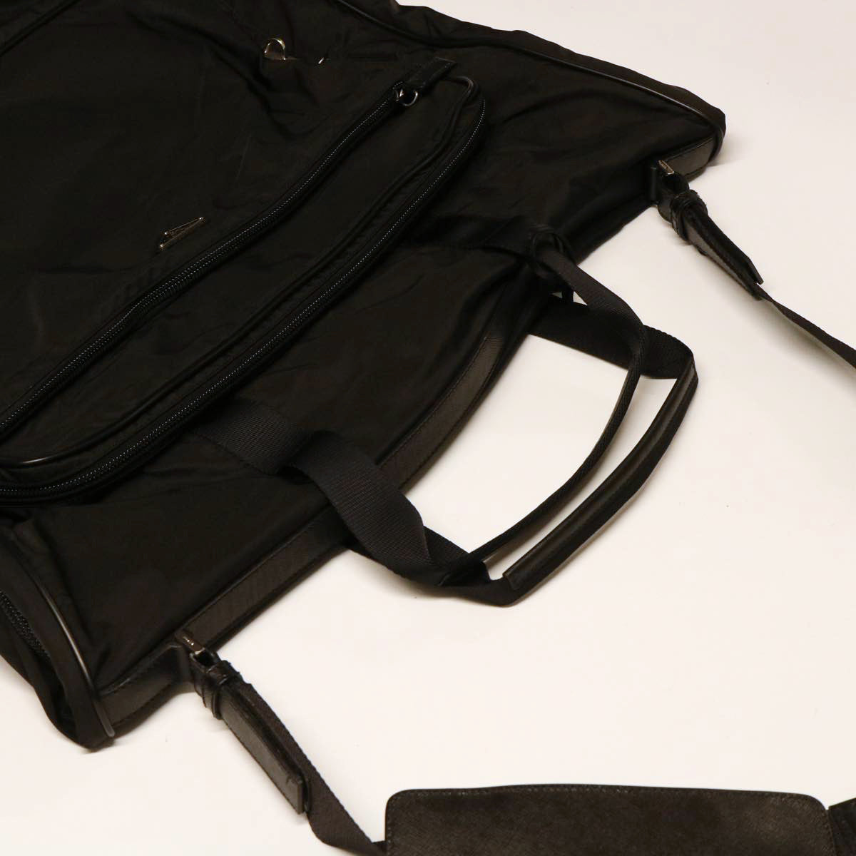 PRADA Garment Cover Nylon Black Auth 52022