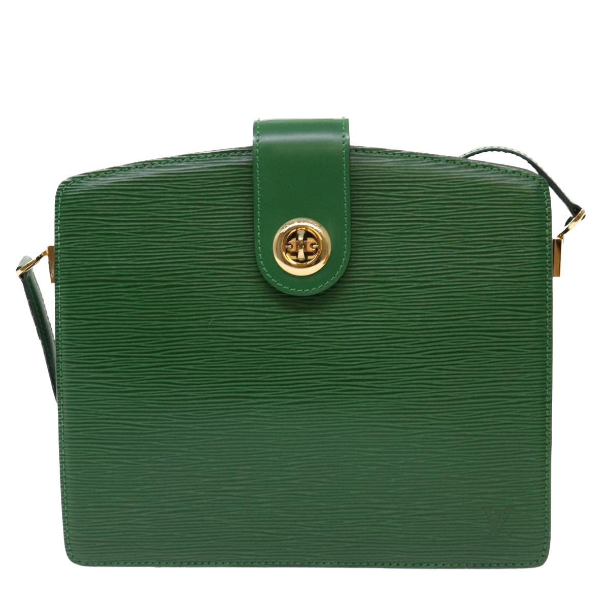 LOUIS VUITTON Epi Capucines Shoulder Bag Green M52344 LV Auth 52058