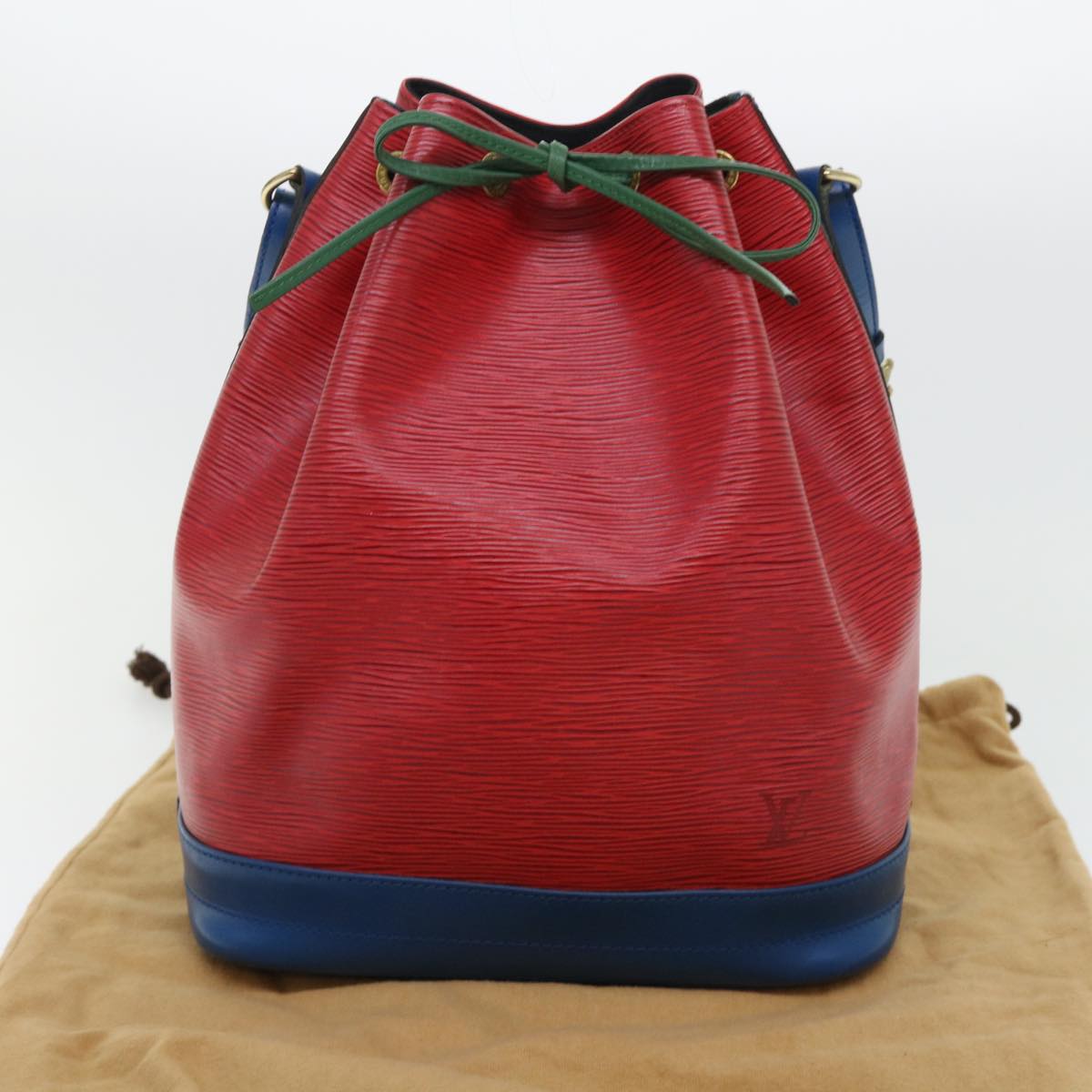 LOUIS VUITTON Epi Toriko Color Noe Shoulder Bag Red Blue Green M44084 Auth 52059